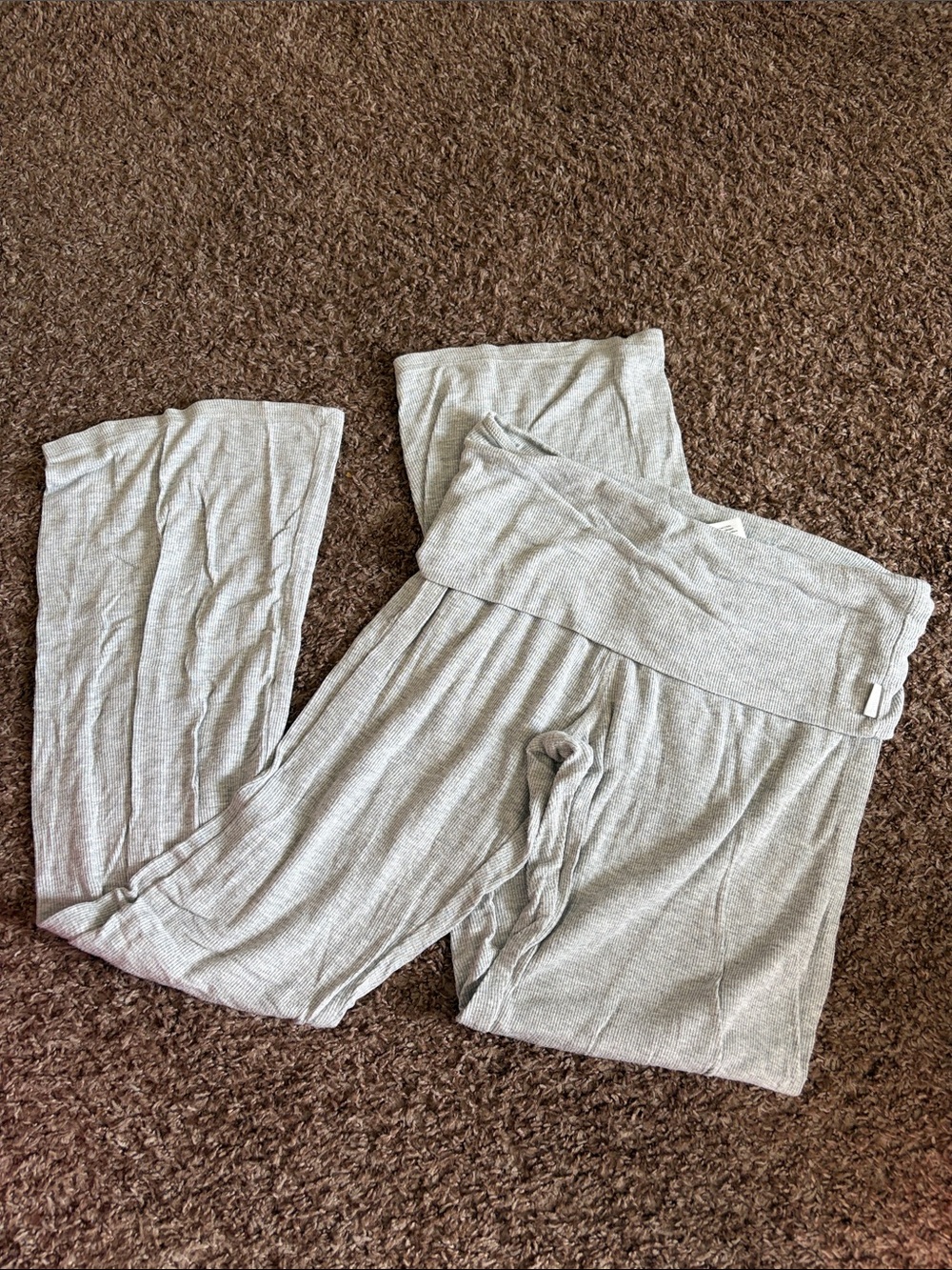 Cotton On Light Gray Fold-Over Waist Lounge Pants